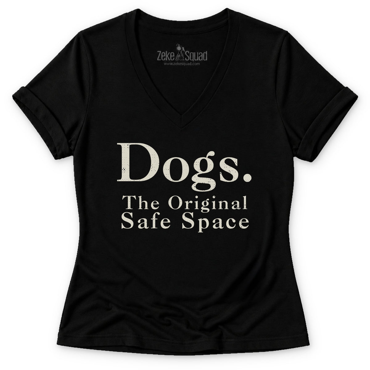 Safe Space Women's V-neck - Zeke Squad