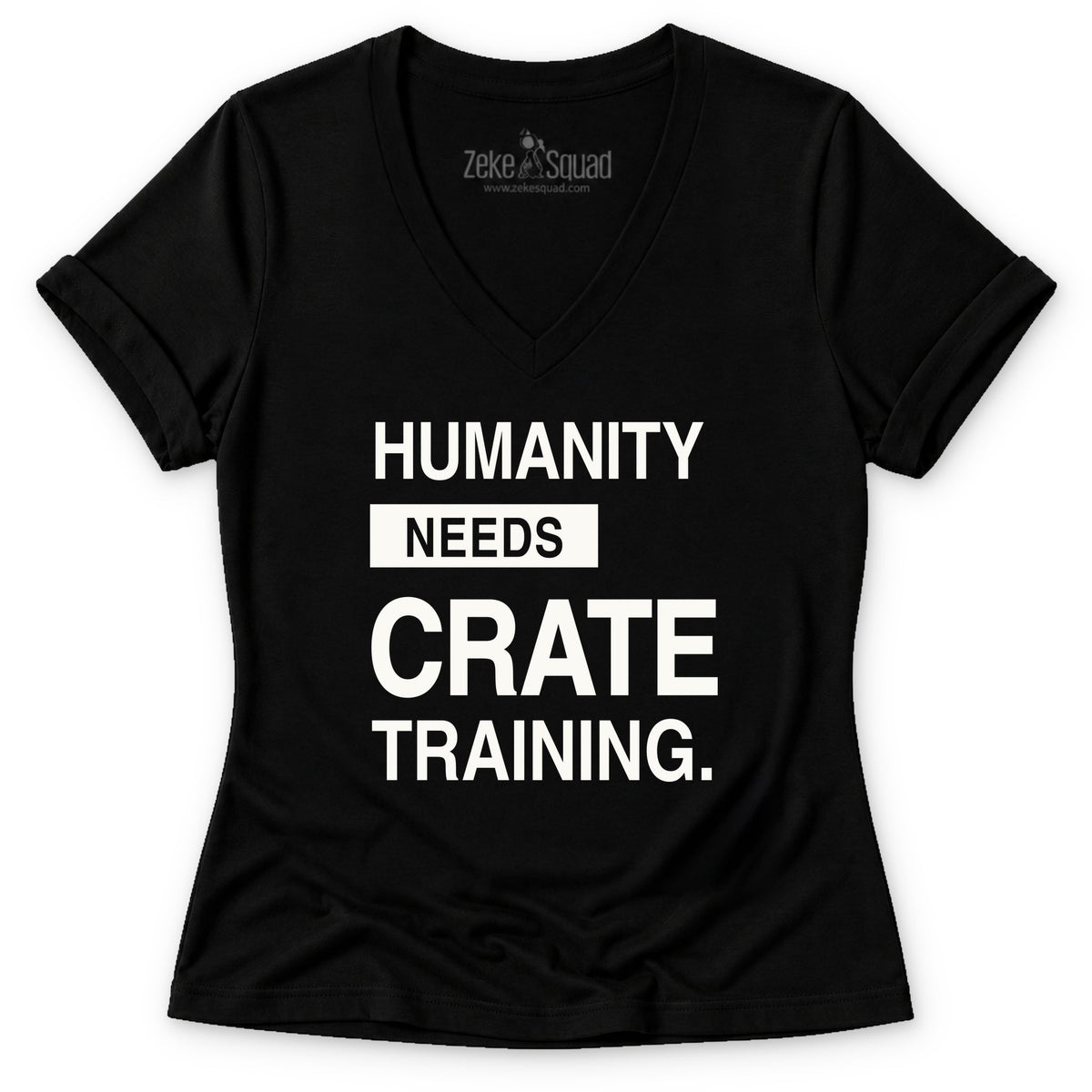 Humanity Needs Women's V-neck - Zeke Squad