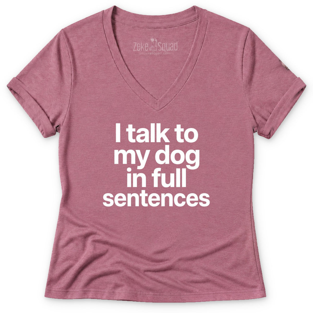 Sentences Women's V-neck - Zeke Squad