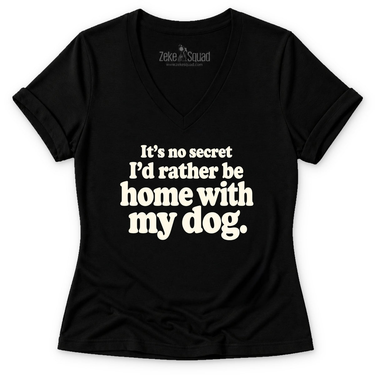 No Secret Women's V-neck - Zeke Squad