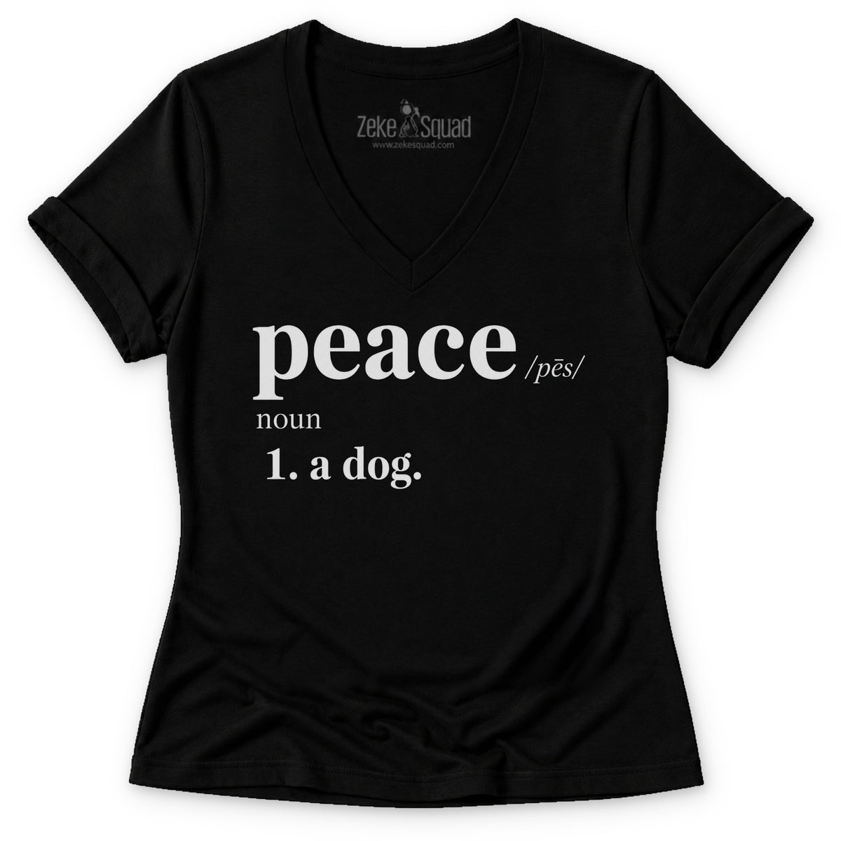 Peace Defined Women's V-neck - Zeke Squad