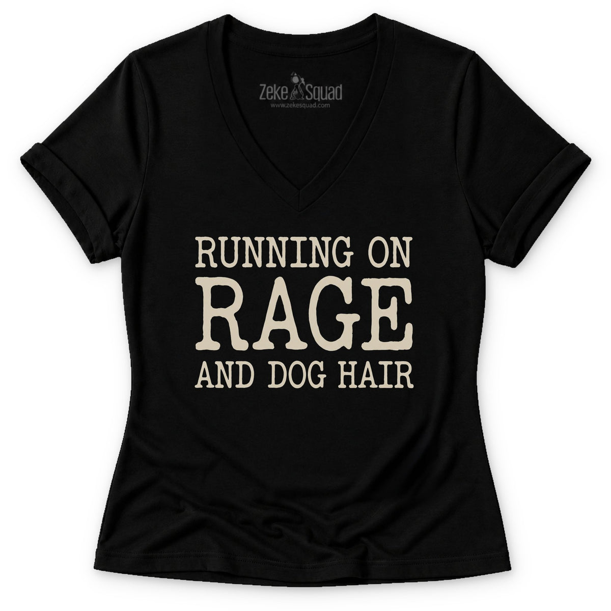 Dog Hair Women's V-neck - Zeke Squad