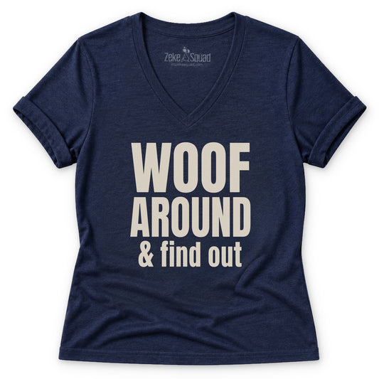 Find Out Women's V-neck - Zeke Squad