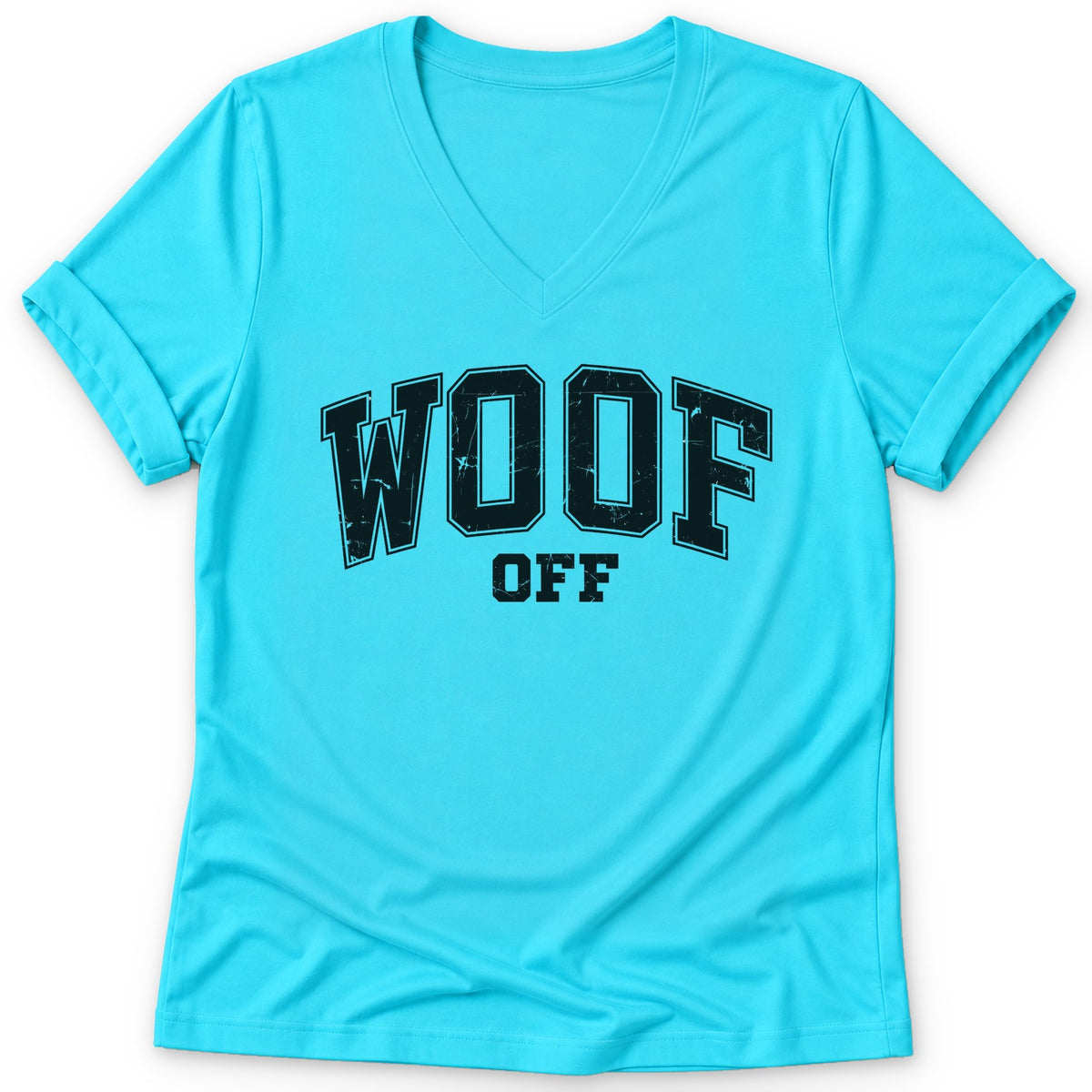Woof Off Collegiate Women's V-neck - Zeke Squad