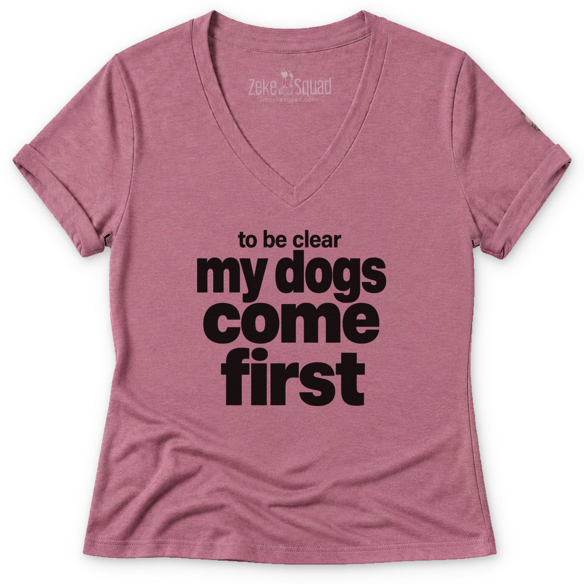 To Be Clear Women's V-neck - Zeke Squad