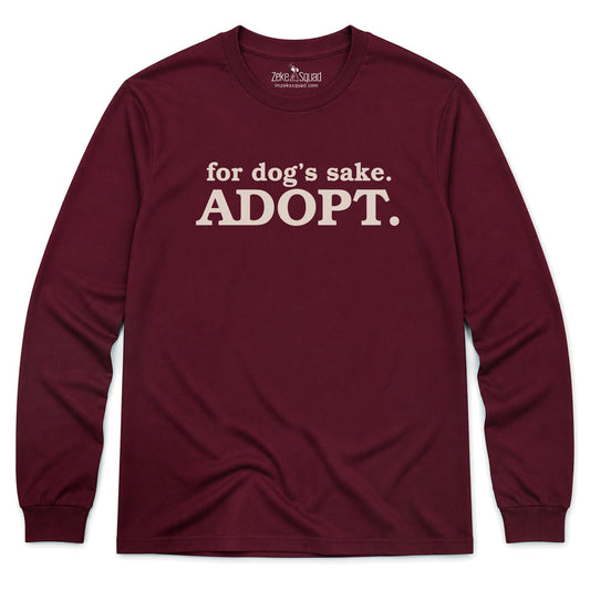 Dog's Sake Long Sleeve T-shirt - Zeke Squad