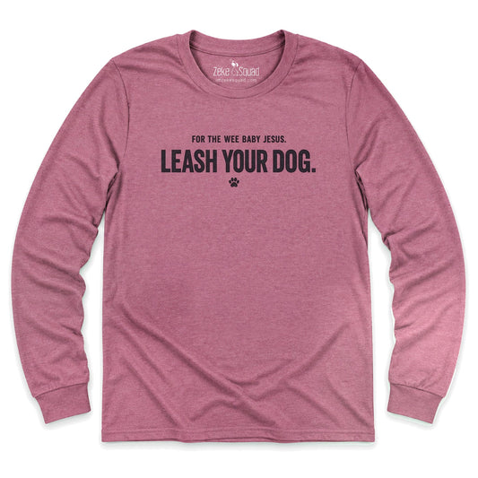 Leash Dog Long Sleeve T-shirt - Zeke Squad