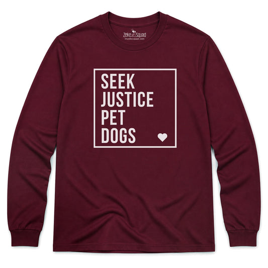 Seek Justice Long Sleeve T-shirt - Zeke Squad