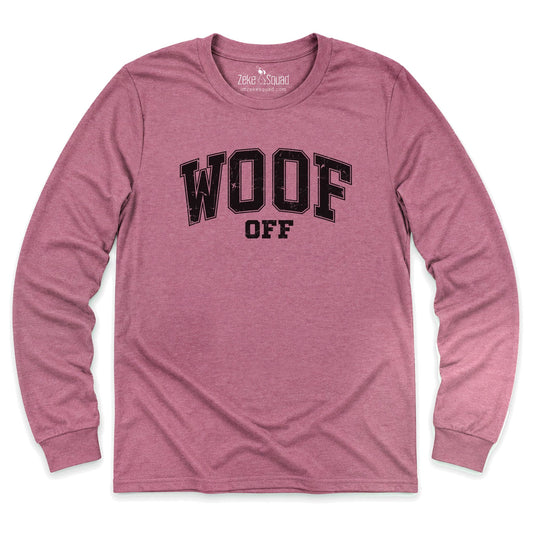 Woof Off Collegiate Long Sleeve T-shirt - Zeke Squad