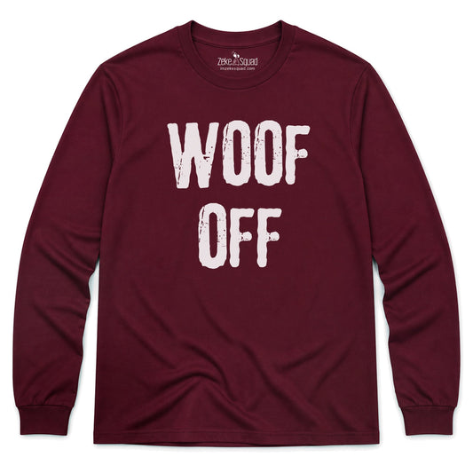 Woof Off Grunge Long Sleeve T-shirt - Zeke Squad