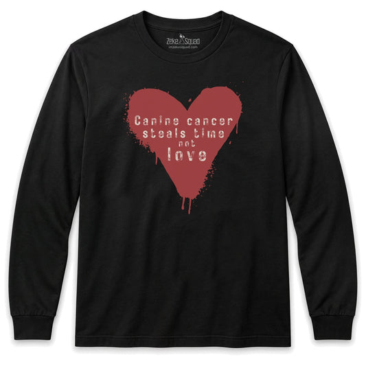 Canine Cancer Steals Long Sleeve T-shirt - Zeke Squad