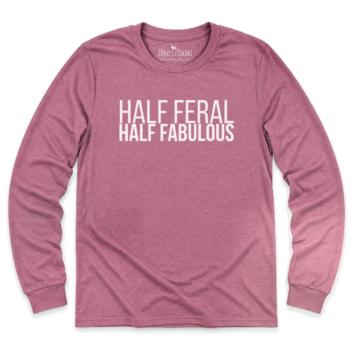 Half & Half Long Sleeve T-shirt - Zeke Squad
