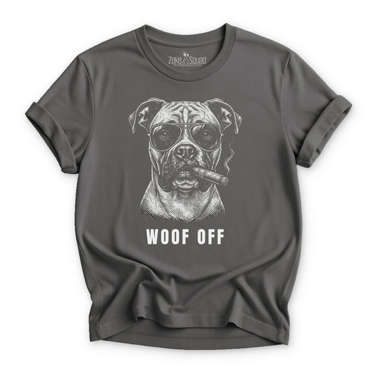 Woof Off Cool Boxer T-shirt - Zeke Squad