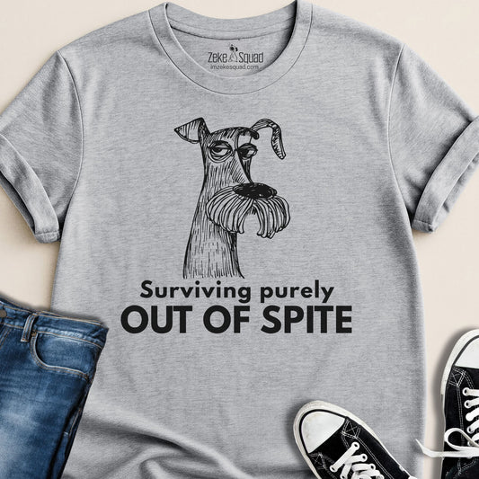 Surviving Purely Out of Spite T-shirt - Zeke Squad