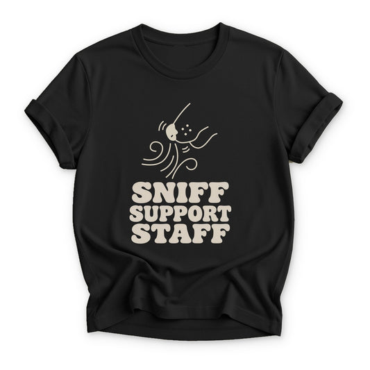 Sniff Support Staff T-shirt - Zeke Squad