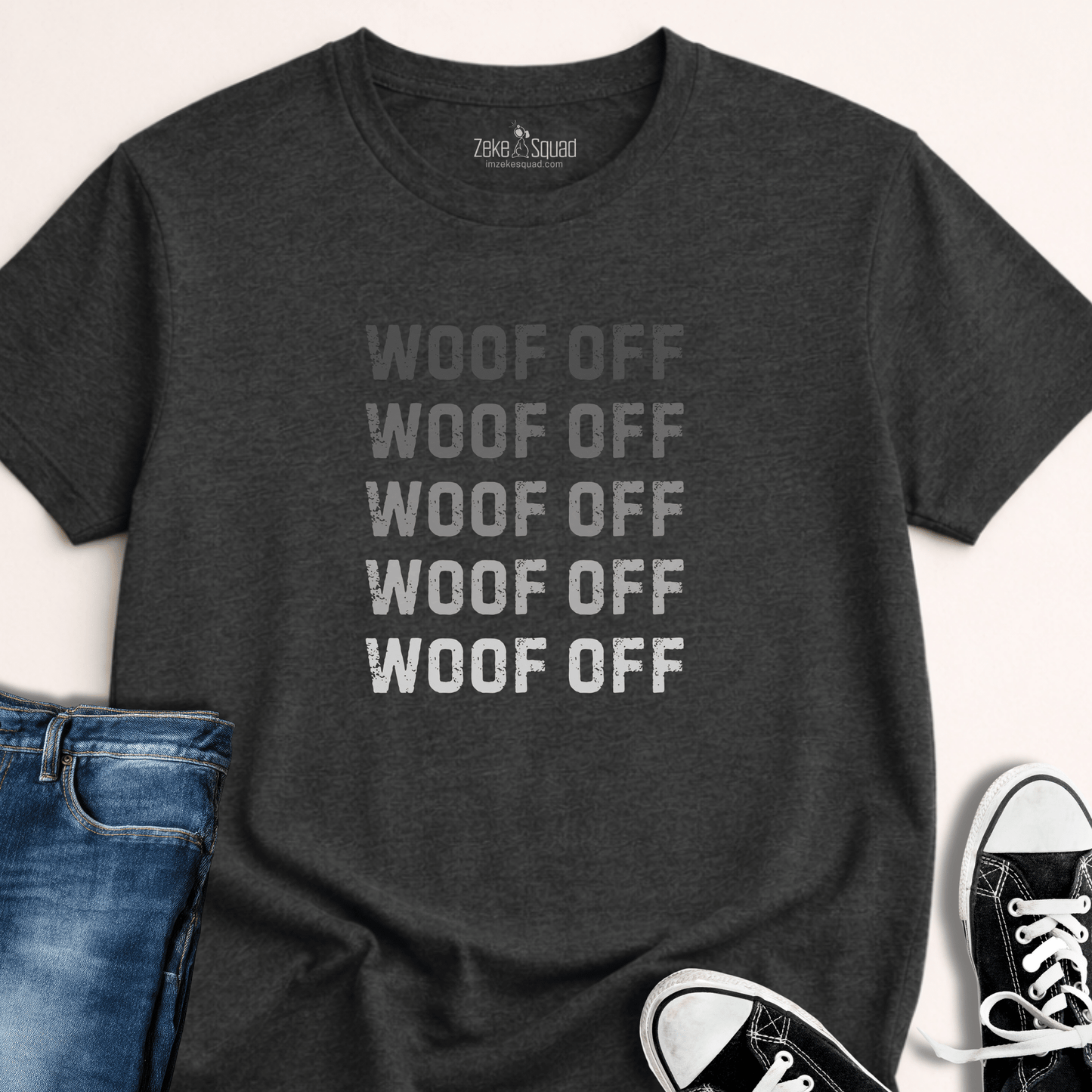 Woof Off on Repeat T-shirt - Zeke Squad