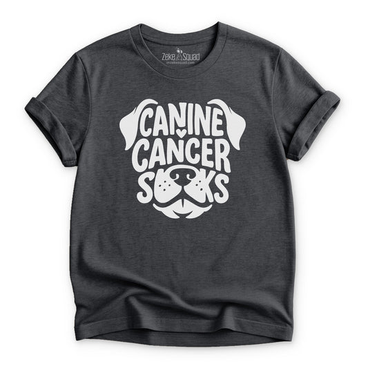 Canine Cancer Sucks T-shirt - Zeke Squad