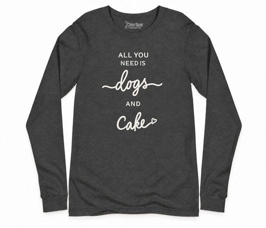 Dogs & Cake Long Sleeve T-shirt - Zeke Squad