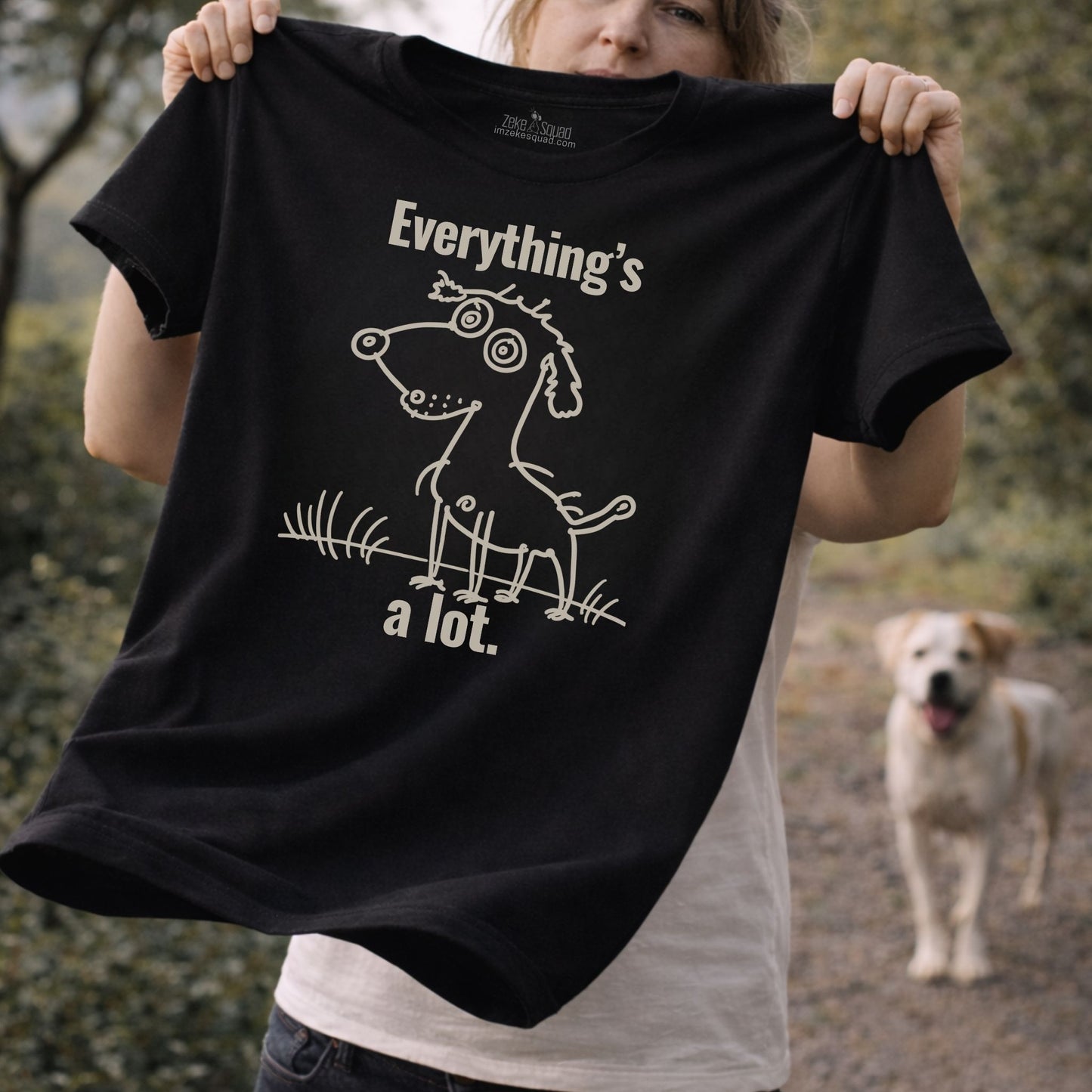 Everything's A Lot T-shirt | Overstimulated Humor Tee | Burnout Shirt | Exhaustion Graphic Tee - Zeke Squad