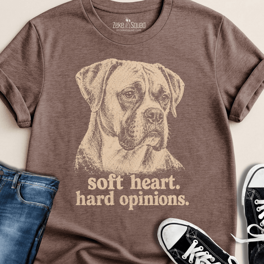 Soft Heart. Hard Opinions. T-shirt - Zeke Squad
