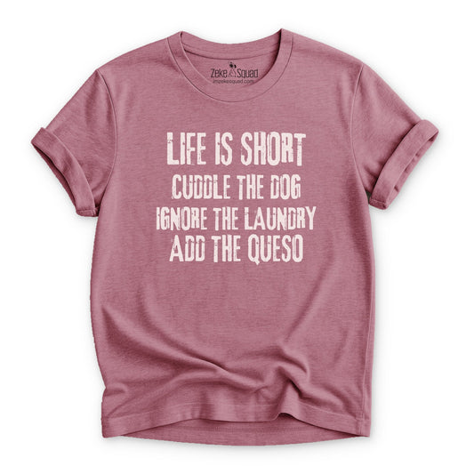 Cuddle the Dog T-shirt - Zeke Squad
