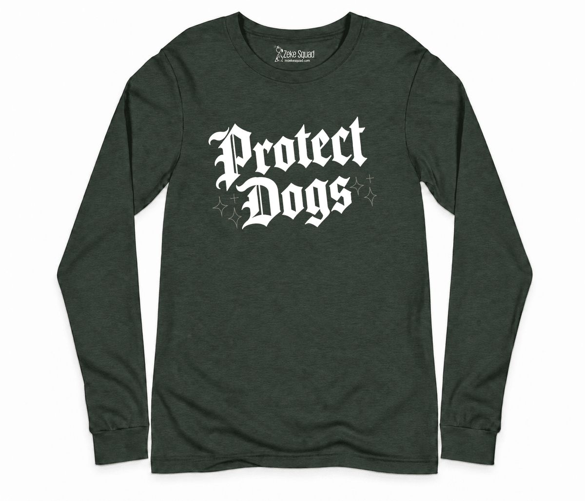Protect Dogs Long Sleeve T-shirt - Zeke Squad
