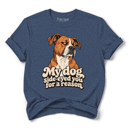 Side-eye Dog T-shirt - Zeke Squad