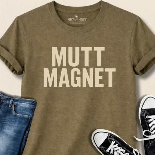 Mutt Magnet T-shirt - Zeke Squad