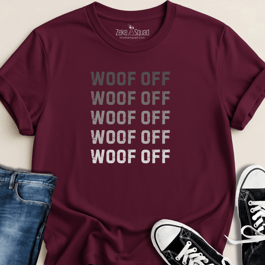 Woof Off on Repeat T-shirt - Zeke Squad