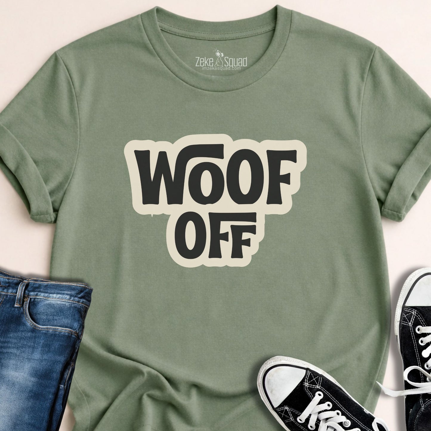 Woof Off Retro T-shirt