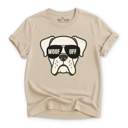 Woof Off. Shady Boxer T-shirt - Zeke Squad