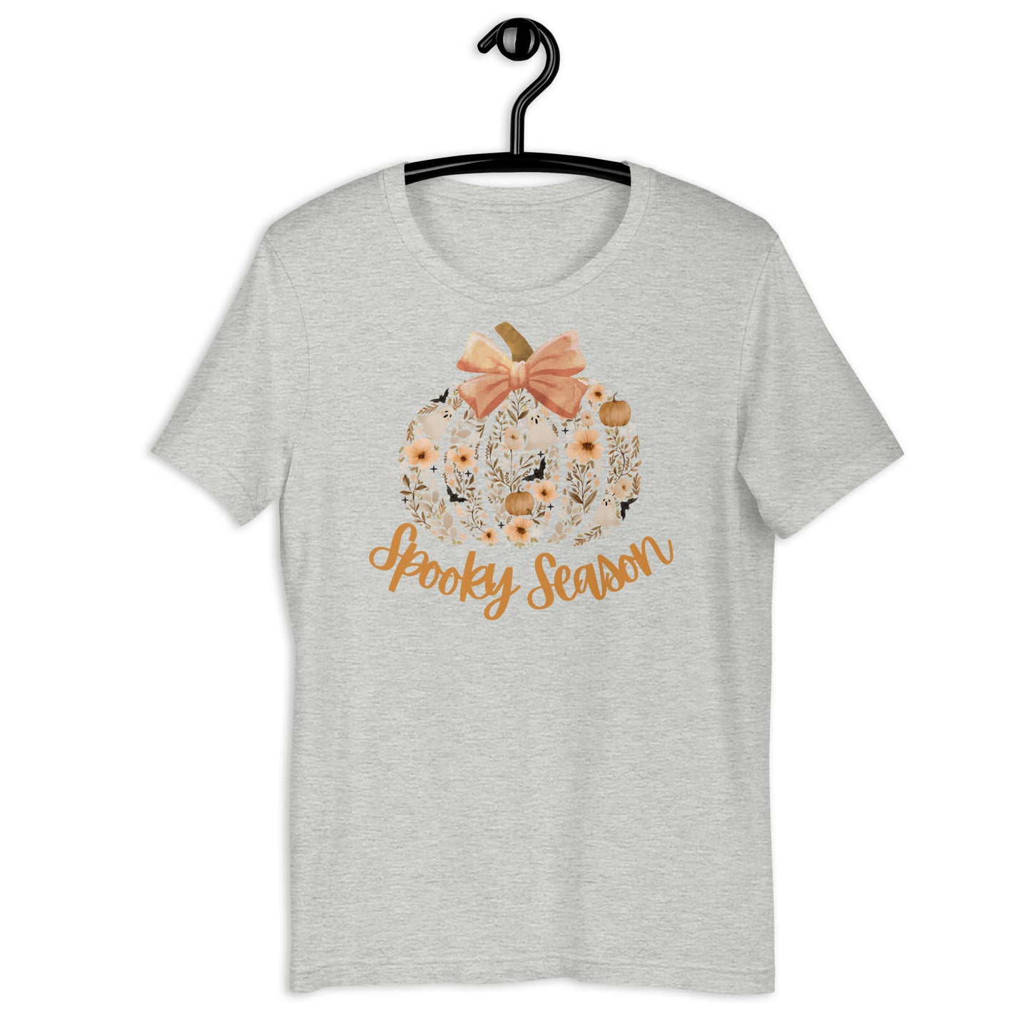Unisex Zeke Squad T-shirt with the phrase “Spooky Season,” designed as a fall/autumn tee for dog lovers.