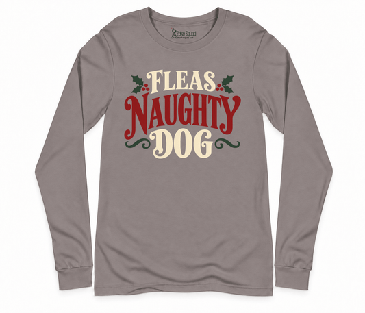 Fleas Naughty Dog Long Sleeve T-shirt - Zeke Squad