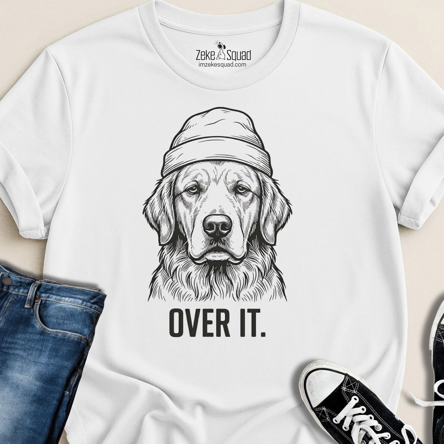 Over It. Dog Person T-shirt - Zeke Squad