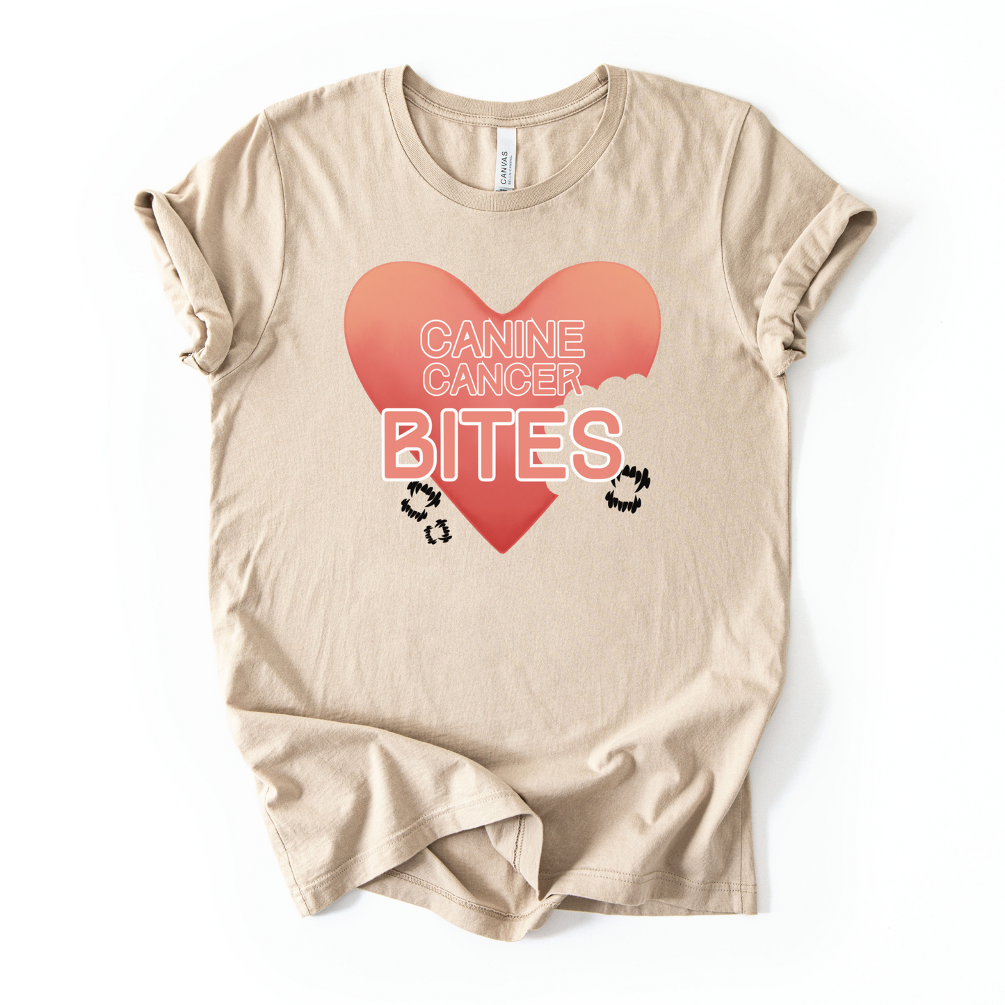 Canine Cancer Bites | Unisex Graphic T-shirt