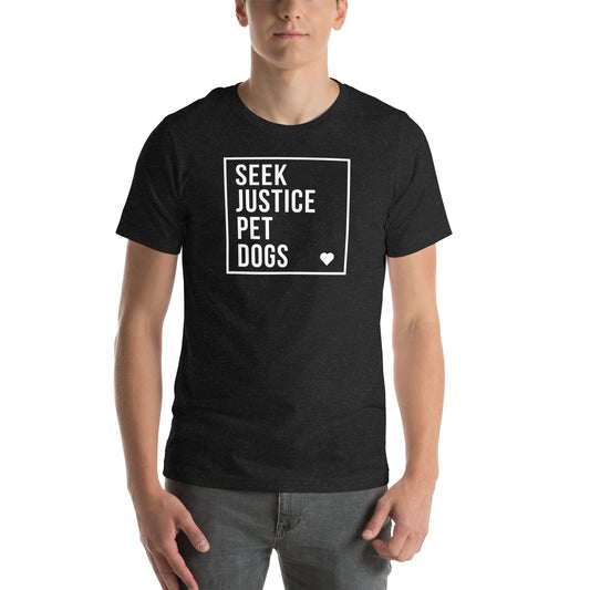 Seek Justice Pet Dogs T-shirt - Zeke Squad