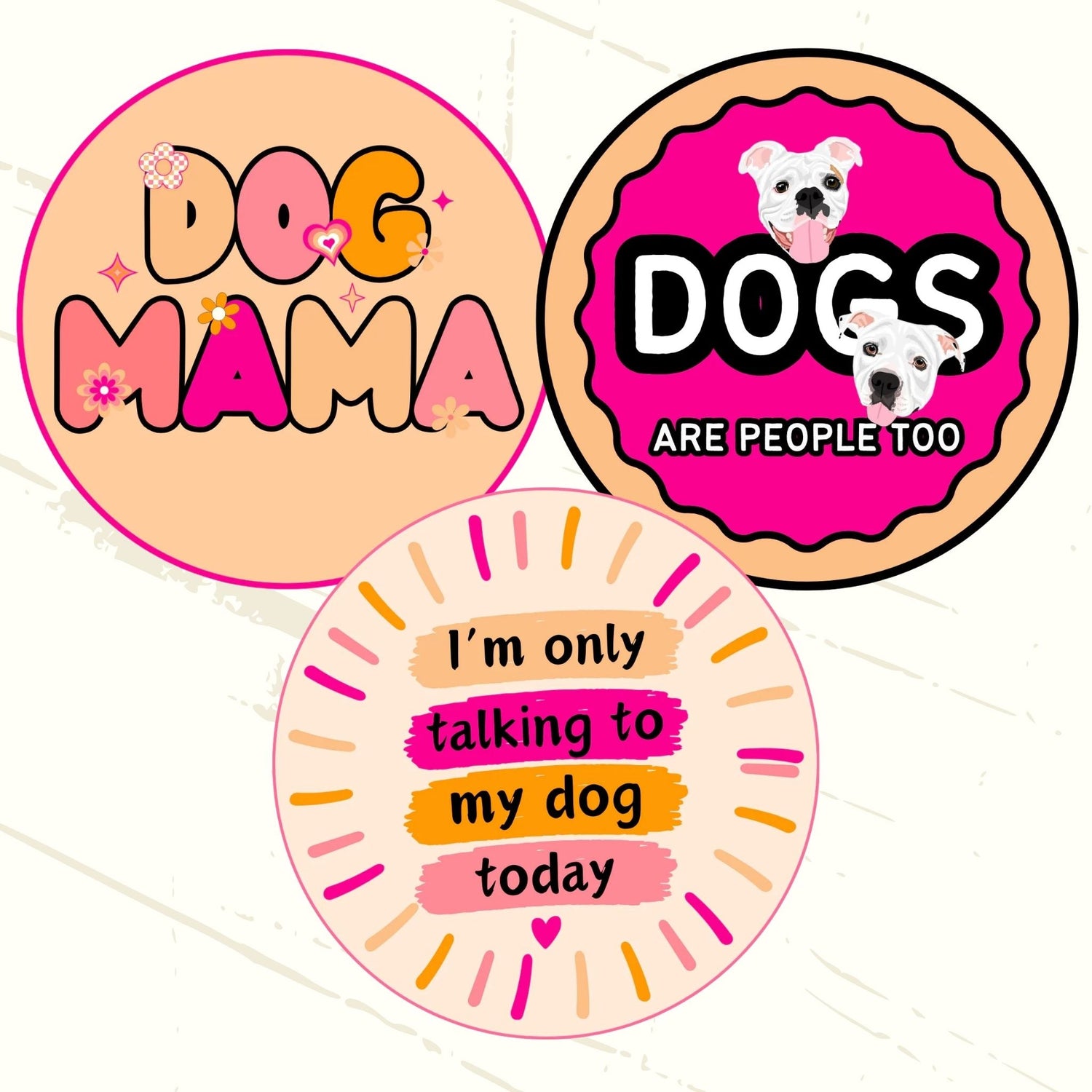 Dog Mama Sticker 3-Pack