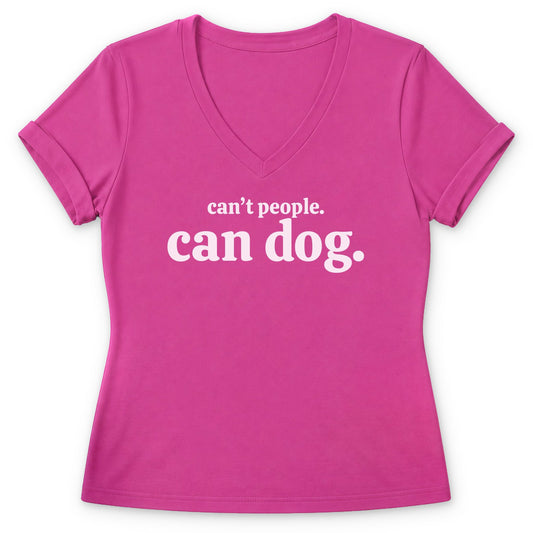 Can't People Women's V-neck - Zeke Squad