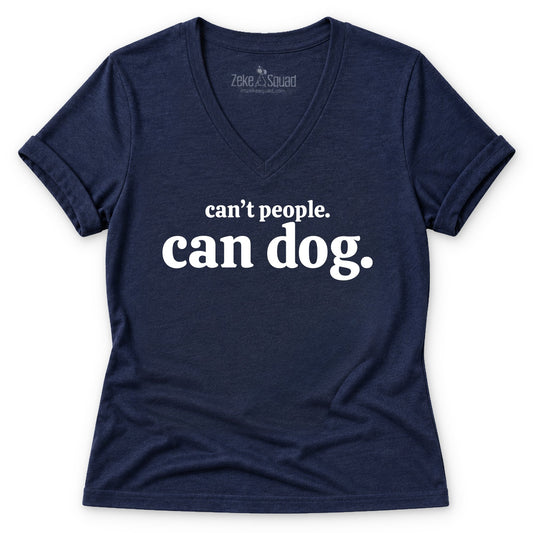 Can't People Women's V-neck - Zeke Squad