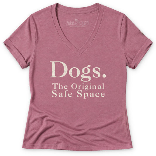 Safe Space Women's V-neck - Zeke Squad