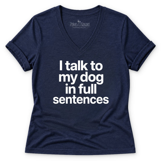 Sentences Women's V-neck - Zeke Squad