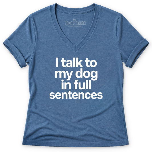 Sentences Women's V-neck - Zeke Squad
