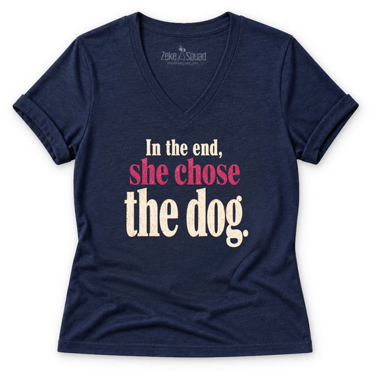 In the End Women's V-neck - Zeke Squad