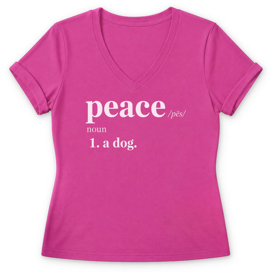 Peace Defined Women's V-neck - Zeke Squad