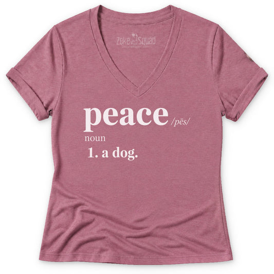 Peace Defined Women's V-neck - Zeke Squad