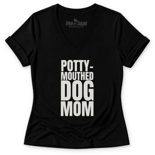 Potty-Mouthed Women's V-neck - Zeke Squad