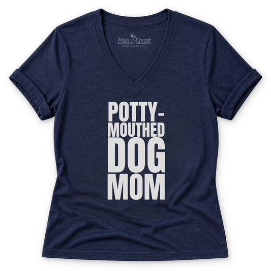 Potty-Mouthed Women's V-neck - Zeke Squad