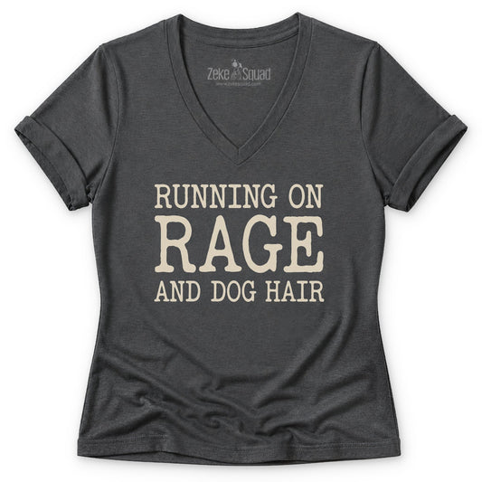 Dog Hair Women's V-neck - Zeke Squad