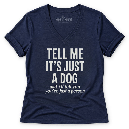 Tell Me Women's V-neck - Zeke Squad