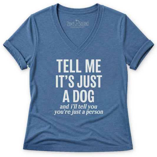 Tell Me Women's V-neck - Zeke Squad